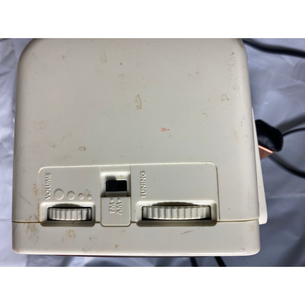 Vintage Sony Dream Machine ICF-C240 AM/FM Alarm Clock Radio Cream Cube Malaysia